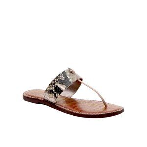 Sam Edelman Gus Leather Thong Sandals Womens Size 8 Cushioned Boho Festival Shoe